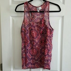 👜Sale👜 3 for $21 Sheer bright colored tank top